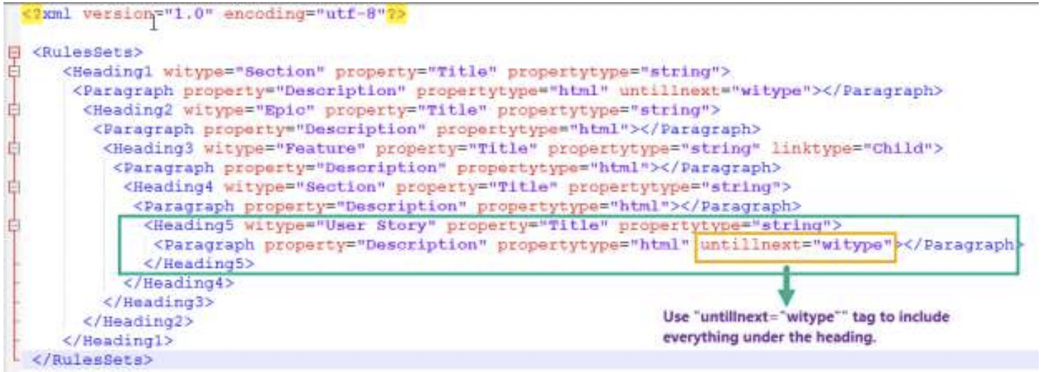 EXAMPLE OF MAPPING CONFIGURATION IN XML FILE