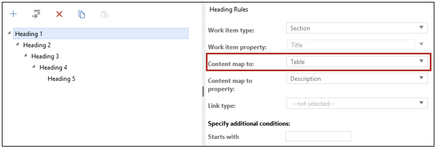 Example of Mapping Configuration from Ruleset Designer