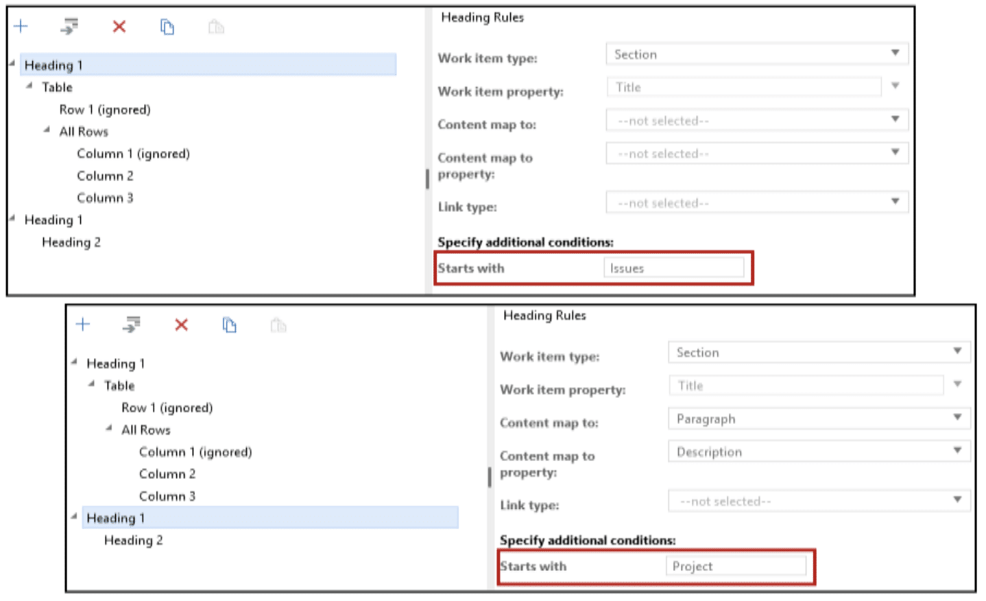 EXAMPLE OF MAPPING CONFIGURATION FROM RULESET DESIGNER