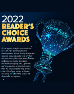 2022 Visual Studio Magazine Choice Award Modern Requirements