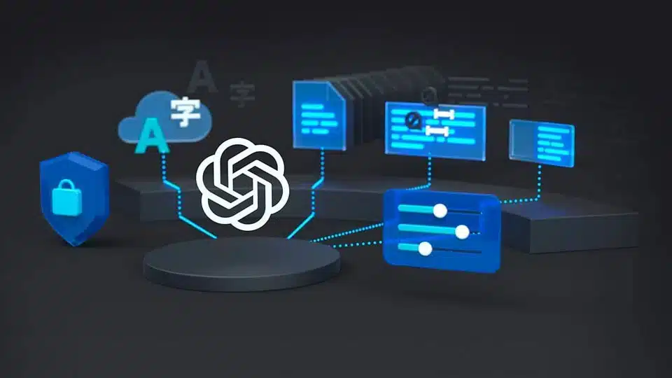 Diagram showing how OpenAI relates to Azure and Microsoft services.