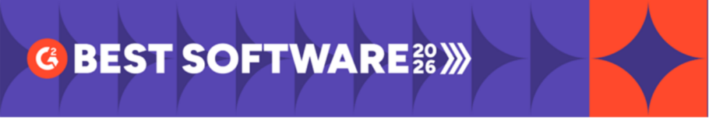 Bannière « G2 Best Software 2026 »
