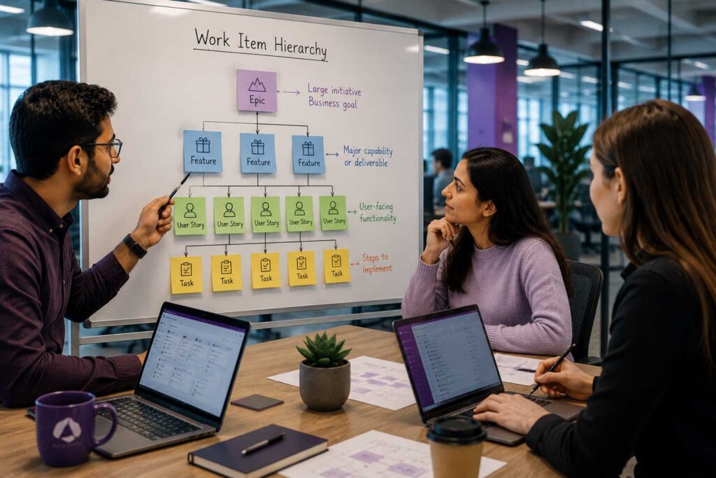 Glossary - Work item hierarchy (Epic, Feature, Story)