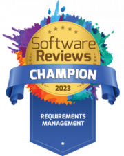 A champion badge was awarded to Modern Requirements from Software Reviews, for it’s Emotional Footprint in Requirements Management which included strategy, service experience, product experience, conflict resolution, and the contracting process.